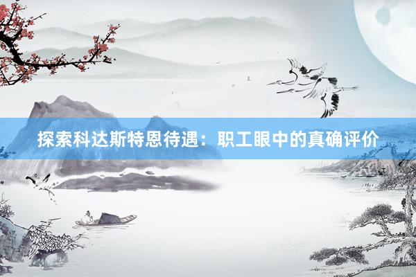探索科达斯特恩待遇：职工眼中的真确评价